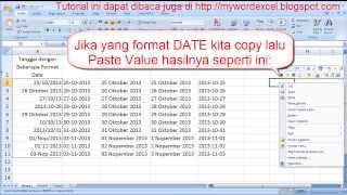 cara merubah format tanggal date jadi format text Tips Excel [upl. by Leiba]