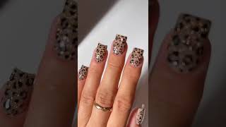 Decoração de oncinha 🐆🖤🤎✨ inspiração unhas [upl. by Jez]