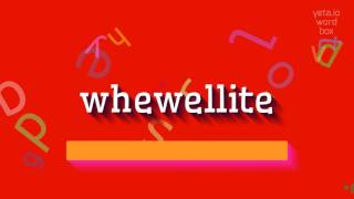 How to say quotwhewellitequot High Quality Voices [upl. by Ecilahc]