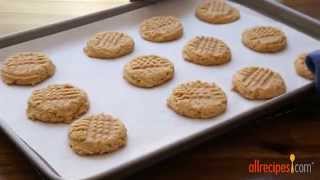 How to Make Three Ingredient Peanut Butter Cookies  Cookie Recipes  Allrecipescom [upl. by Shelah881]