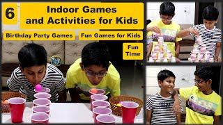 6 Indoor Games and Activities for kids at home  Birthday Party Games for Kids  Summer Games 2024 [upl. by Kylander]