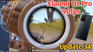 Xiaomi 11t Pro 90fsp Test 34 update  Mi 11t Pro 90fsp Graphics Test PUBG MOBILE amp BGMI Handcam [upl. by Loredana]