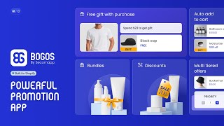 BOGOS Free Gift Discounts amp Bundles  Powerful Shopify Promotion App [upl. by Eduam416]