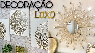 IDEIAS PARA CASA  Ideias de Decoração de Parede para Apartamento [upl. by Suirradal799]