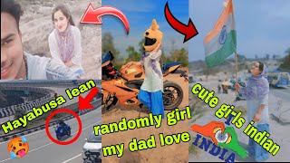 Girl na kya bol dea 🤯🤯 aj to bal bal bacha bahi samvlogr390 bike riders [upl. by Carrnan]