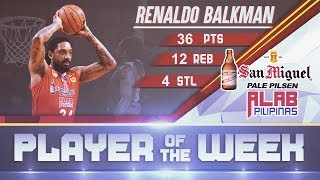 Player of the Week Renaldo Balkman  Week 5  20182019 ASEAN Basketball League [upl. by Letreece]