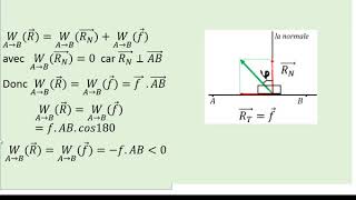 travail de frottement sur un plans exercice [upl. by Eelarol68]