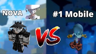 I decided to fight the BEST mobile player  Roblox Blox Fruits PvP [upl. by Earle]