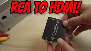 BUDGET AV to HDMI Converter  RCA to HDMI Adapter [upl. by Scot]