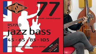 Rotosound String RS77LD Jazz Bass 77 short test no Talk rotosound review bass [upl. by Areik825]