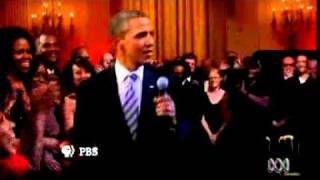 Obama sings the blues with music legends [upl. by Granniah]