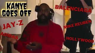 Kanye West Full Rant GOES OFF ON Jayz Mike Reuben Adidas Balenciaga amp Hollywood  IG LIVE ye kanye [upl. by Otrebogir]