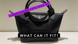 What Fits in the Longchamp Size XS LePliage  LePliage Neo XS [upl. by Noe]