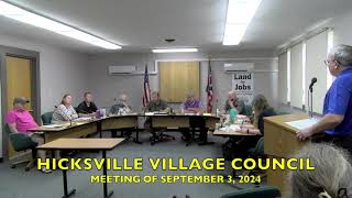 Hicksville Village Council Meeting 9324 [upl. by Oyam]