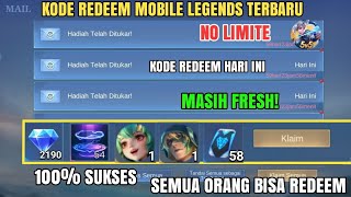 UPDATE HARI INI KODE REDEEM ML TERBARU KODE REDEEM MOBILE LEGEND CODE REDEEM ML HARI INI MLBB NEW [upl. by Marmaduke885]