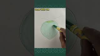 Green coconut Easy Drawing Step by Step creative satisfying art drawing Drawithtm [upl. by Aivato]