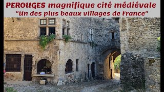 Balade à PEROUGES magnifique cité médiévale perchée de lain quotUn des plus beaux villages de Francequot [upl. by Elfie612]