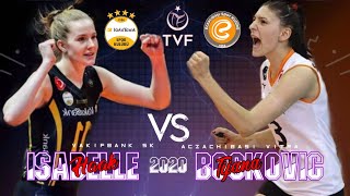 Tijana Boskovic  Isabelle Haak Vakifbank Sk vs Eczachibasi Vitra  Turkey volleyball league 2020 [upl. by Enaek]