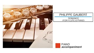 🎼 P GAUBERT  Romance For FLUTE amp piano  Piano Accompaniment  Sheet Music Scrolling [upl. by Leon3]