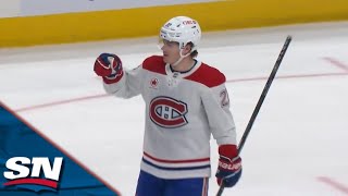 Canadiens Cole Caufield Buries Loose Puck For His 60th Career Goal [upl. by Eniamreg]