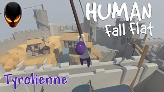 Human Fall Flat  Zipline  Succès  Tyrolienne  Château [upl. by Akirehc]