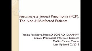 Pneumocystis in Non HIV Patients [upl. by Lazare834]