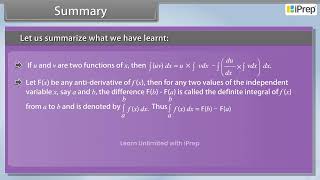 Summary of Integrals  Integrals  Math  Class 12th  iPrep [upl. by Purpura]