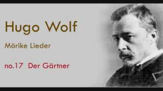 Hugo Wolf Mörike Lieder Der Gärtner [upl. by Aliek]