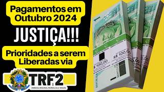 Atrasados do INSS  RPV e Precatórios começam a serem pagos hoje Via TRF2  Prioridades [upl. by Rigby]