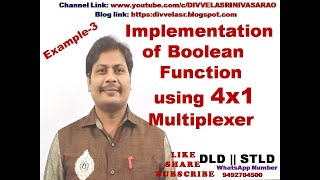 Implementation of Boolean Function using Multiplexers4x1  Boolean function using MUX  STLD [upl. by Demahum]