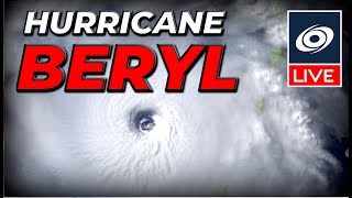 Hurricane Beryl continues its Rampage  Live Coverage [upl. by Shepherd508]