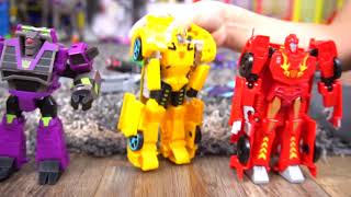 Transformers Cyberverse Wave 5 Ultra Class Battle for Cybertron Clobber Bee Hot Rod Energon Armor [upl. by Peony998]