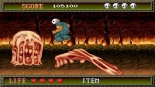 Splatterhouse 1 Arcade Gameplay Playthrough longplay [upl. by Bunce]