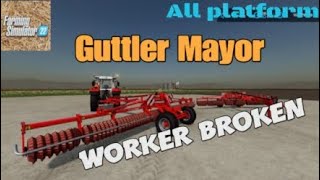 Guttler Mayor  New mod for all platforms on FS22 [upl. by Eddana]