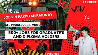 Jobs in Pakistan RailwayslApply procedure explained  پاکستان ریلوے میں سیٹوں کی بارش [upl. by Eniledgam174]