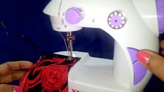 how to operate electric sewing machine I Mini Sewing machine TUTORIAL [upl. by Frederik]