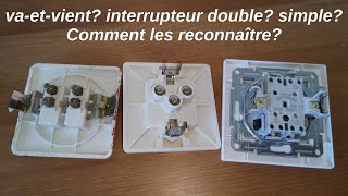 Comment reconnaître distinguer un interrupteur vaetvient double simple avec un multimètre [upl. by Semadar]