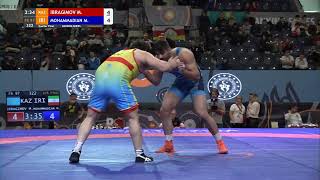 14 FS  97 kg M IBRAGIMOV KAZ v M MOHAMMADIAN IRI [upl. by Cavanaugh]