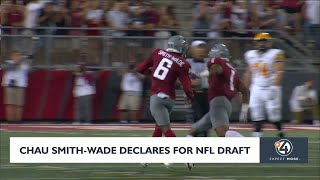 Chau SmithWade declares for NFL Draft [upl. by Ardnaid154]