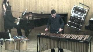 Paul Creston Concertino for marimba and orchestra  III movement marimbapiano version [upl. by Rehpotirhc]