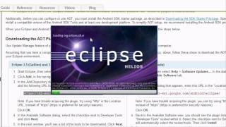 Android Tutorial amp Lessons 1 Installing Eclipse and SDKs [upl. by Brindle]