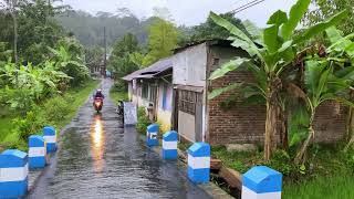 Heavy Rain in Beautiful and Peaceful VillagesBeautiful Villages in Indonesia [upl. by Alejandrina]