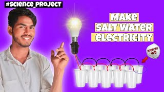 नमक के पानी से कर डाला बिजली का आविष्कार 😱 How to make Salt water battery salt scienceproject [upl. by Sitnerp]