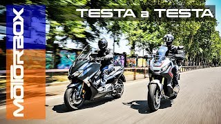 Honda XADV vs Yamaha TMAX 2017  Gemelli diversi [upl. by Enelra]