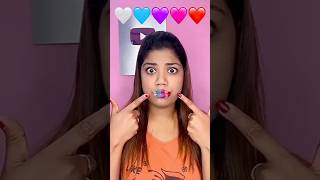 Crazy lipstick mixing technique 🤍💦💜💕❤️short lipstick hack subscribe [upl. by Xer181]