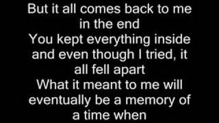 In the end  Linkin Park with lyrics [upl. by Eada]