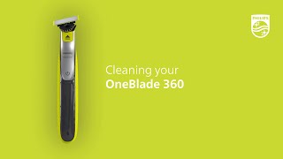 Philips OneBlade  How To Clean [upl. by Tonina524]