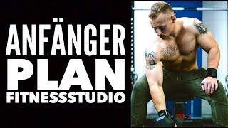 Trainingsplan für Anfänger im Fitnessstudio I Muskelaufbau und Fettabbau I Ganzkörpertraining [upl. by Arret]