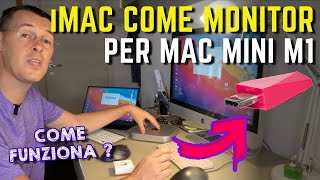 iMAC COME MONITOR ESTERNO per MAC MINI M1 con Luna Display Astropad [upl. by Puduns]