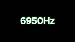 6950Hz  695KHz Tone Test Speaker amp Headphone Frequency Response Test [upl. by Bergren]